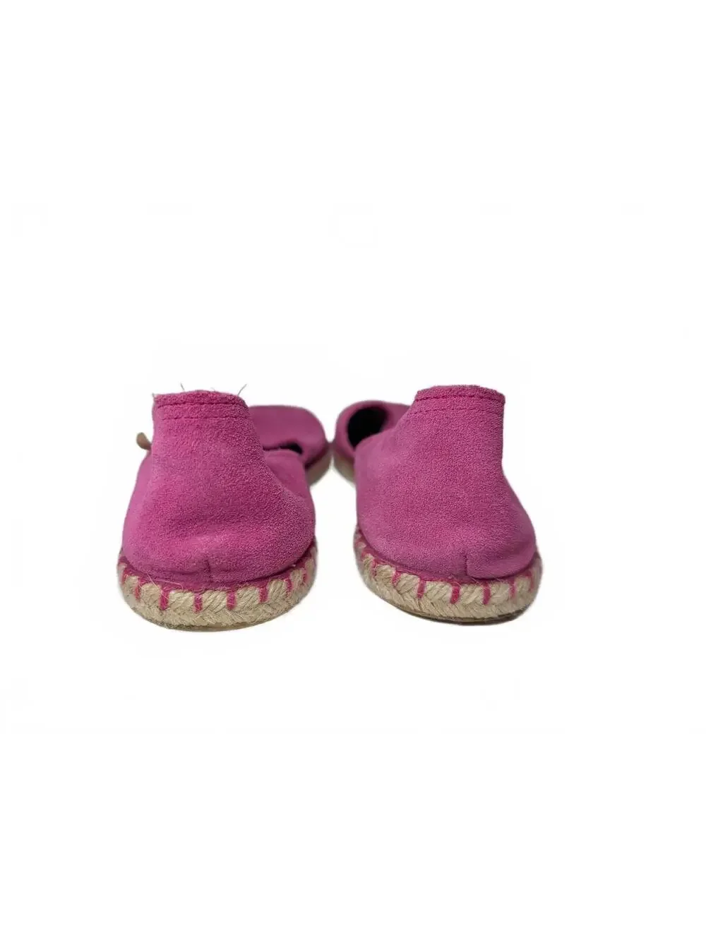 Verbenas Carmen Pink Suede Espadrille Slip-On Loafers Size 41‎